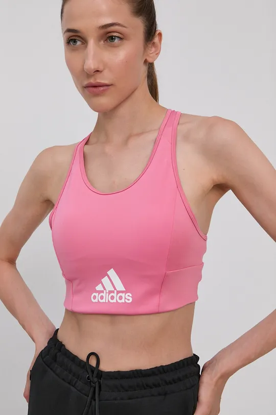 ροζ adidas - Αθλητικό σουτιέν Γυναικεία