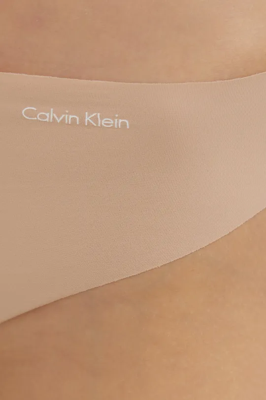 Calvin Klein Underwear Stringi beżowy
