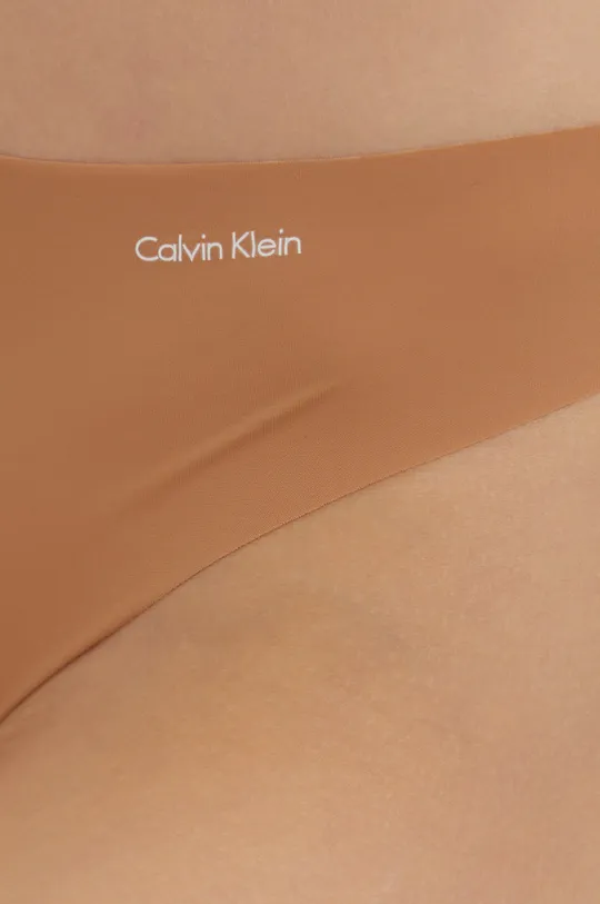 Calvin Klein Underwear Stringi beżowy