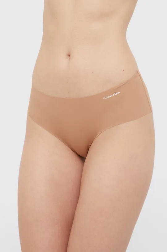 beżowy Calvin Klein Underwear Figi Damski