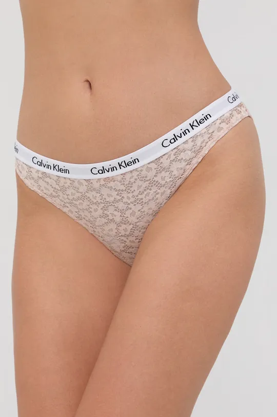 μπεζ Σλιπ Calvin Klein Underwear Γυναικεία