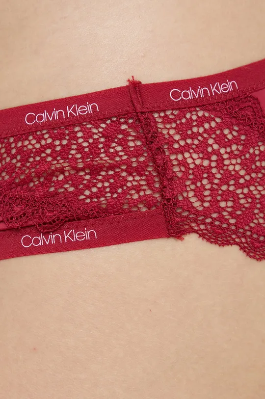 bordowy Calvin Klein Underwear Figi