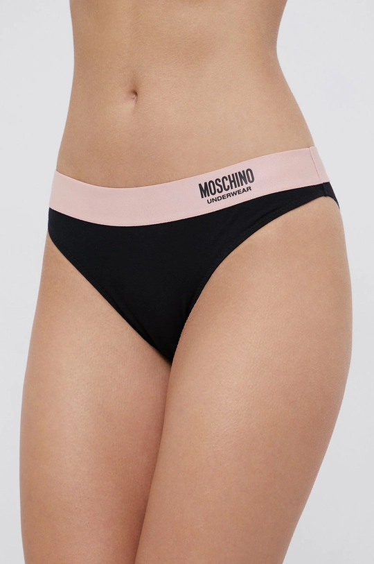 czarny Moschino Underwear Figi Damski