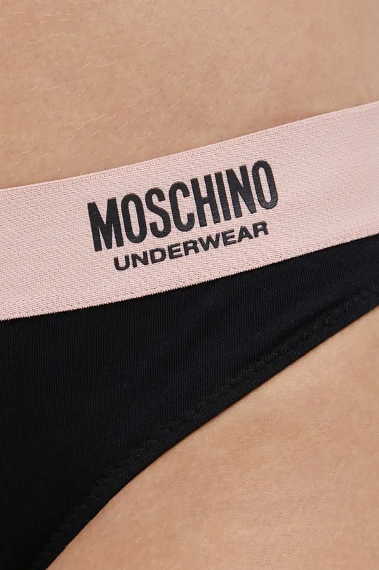 czarny Moschino Underwear Figi