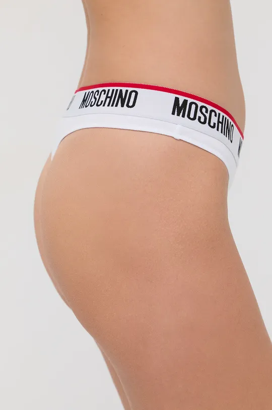 Στρινγκ Moschino Underwear (2-pack) λευκό