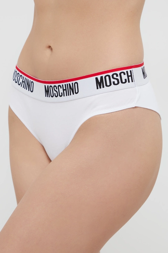 biały Moschino Underwear Figi (2-pack) Damski