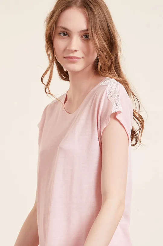 różowy Etam T-shirt piżamowy