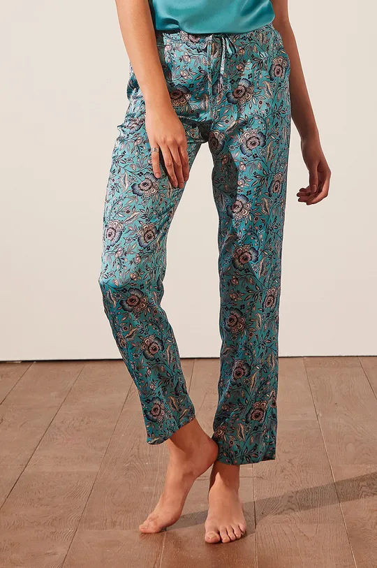 turkusowy Etam Spodnie piżamowe Damski