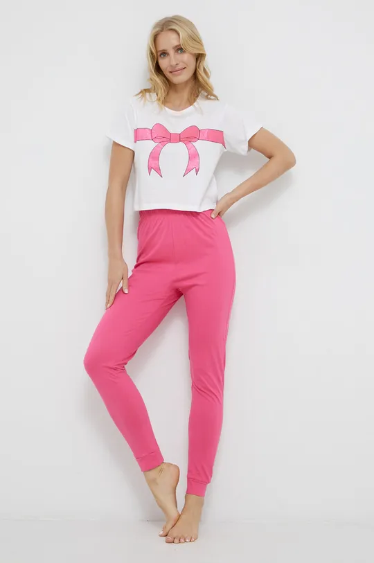 ροζ Βαμβακερές πιτζάμες Brave Soul Γυναικεία