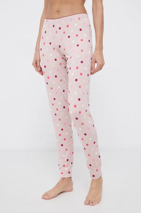 różowy United Colors of Benetton Spodnie piżamowe Damski