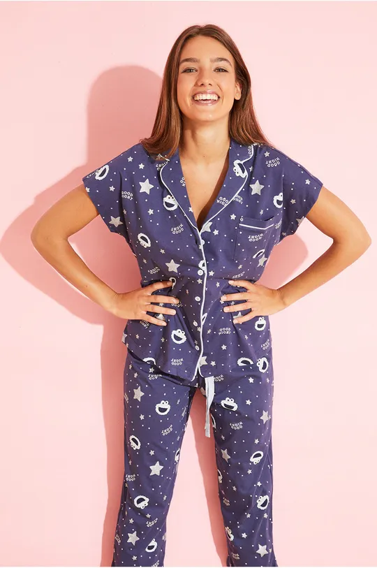 Pidžama Women'secret mornarsko plava