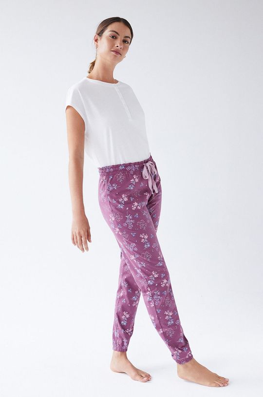 purpurowy women'secret Spodnie piżamowe Damski