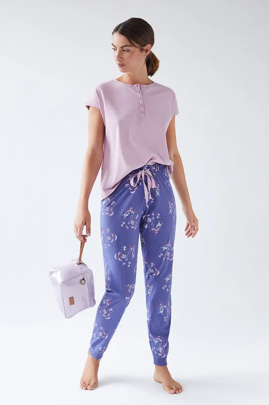 fioletowy women'secret Spodnie piżamowe Damski