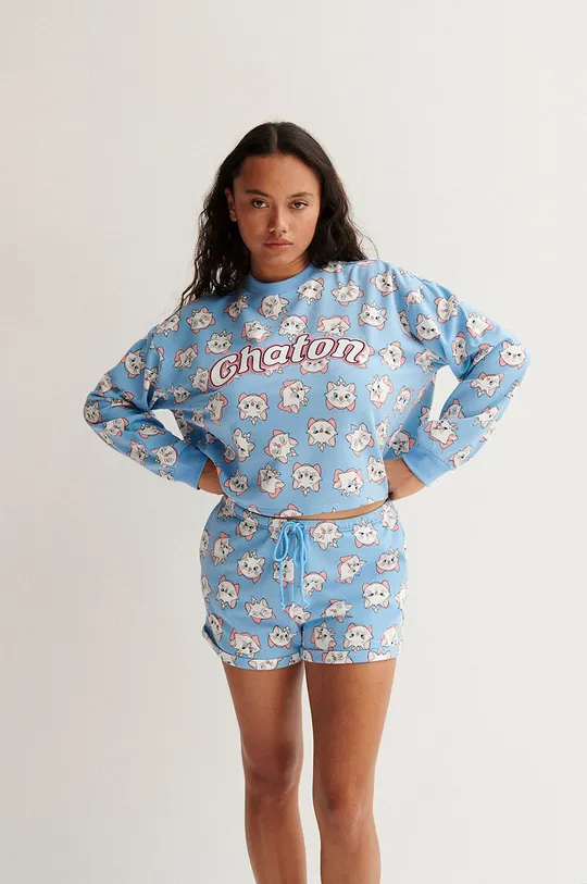 Pidžama - dukserica s kapuljačom Undiz plava