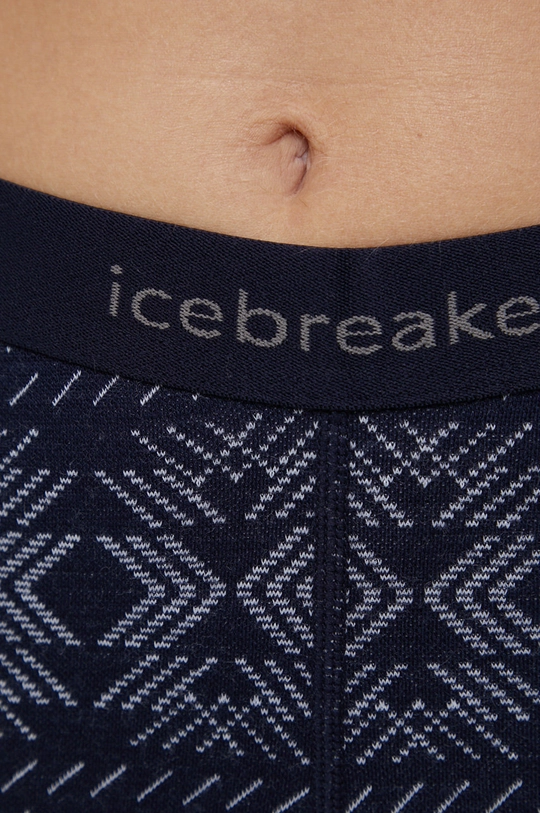 granatowy Icebreaker legginsy funkcyjne