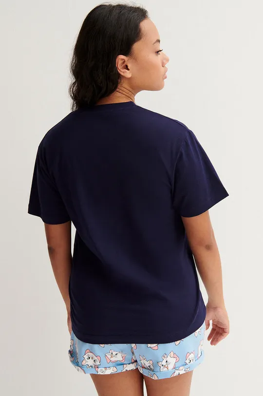 Піжамна футболка Undiz Marie Arystokraci темно-синій