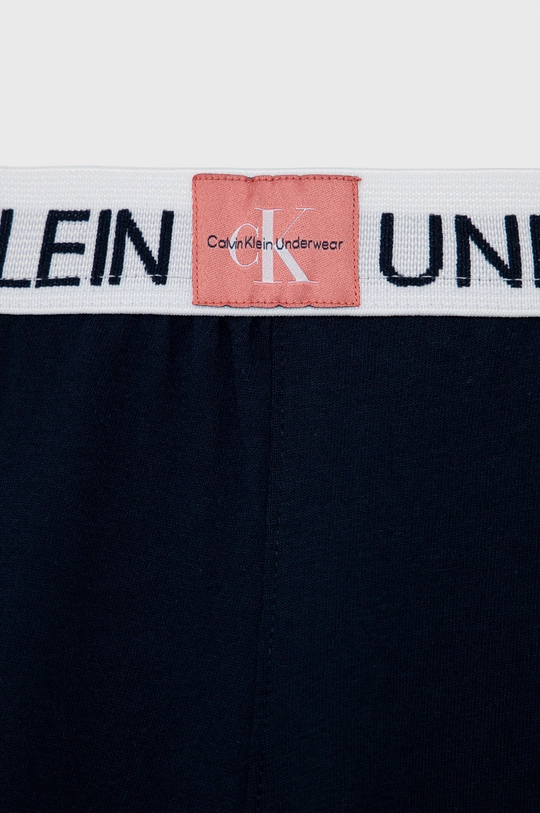 tmavomodrá Detské bavlnené pyžamo Calvin Klein Underwear