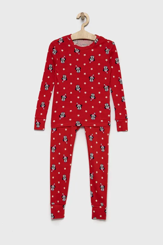 κόκκινο Παιδικές βαμβακερές πιτζάμες GAP Για κορίτσια