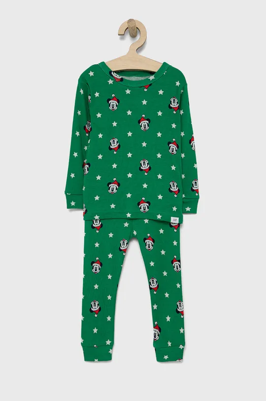 πράσινο GAP - Παιδικές βαμβακερές πιτζάμες x Disney Παιδικά