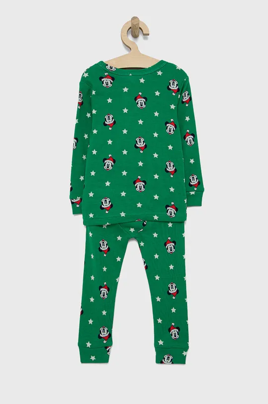 GAP - Παιδικές βαμβακερές πιτζάμες x Disney πράσινο