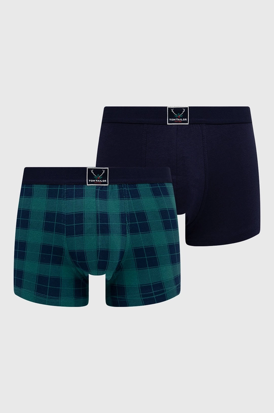 zelená Boxerky Tom Tailor (2-pack) Pánsky