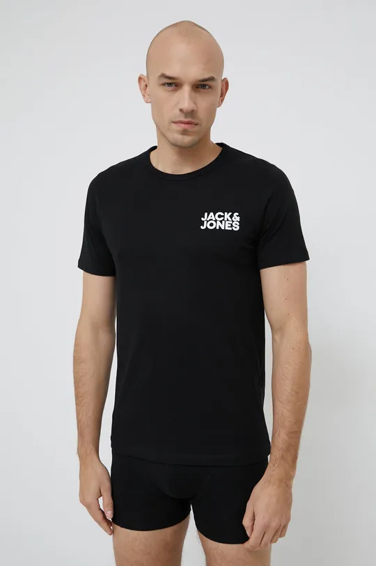czarny Jack & Jones Zestaw bokserki i t-shirt Męski