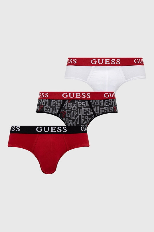 czarny Guess Slipy (3-pack) Męski