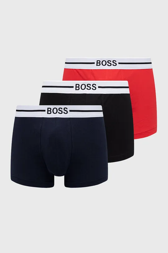 czerwony Boss Bokserki (3-pack) 50460261 Męski