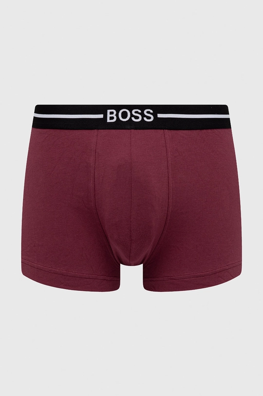 Boxerky BOSS burgundské