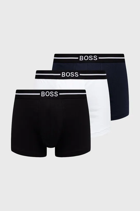 czarny Boss Bokserki (3-pack) 50460261 Męski