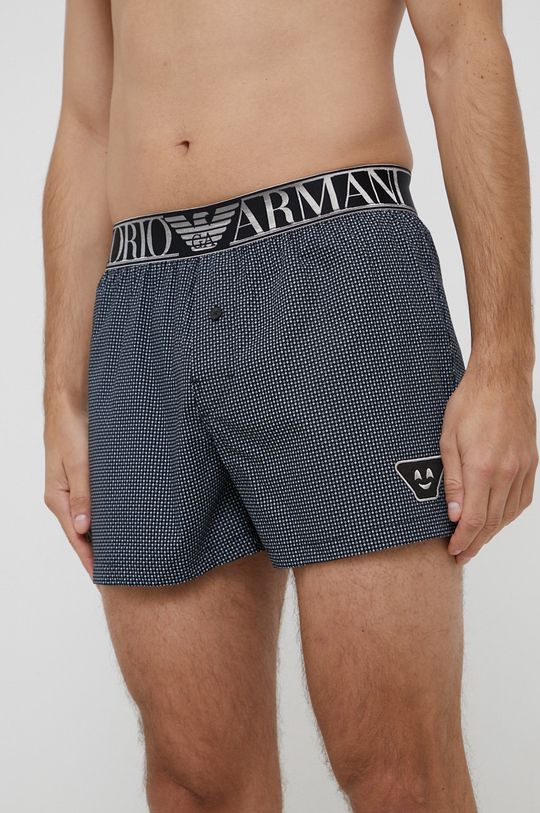 černá Bavlněné boxerky Emporio Armani Underwear Pánský