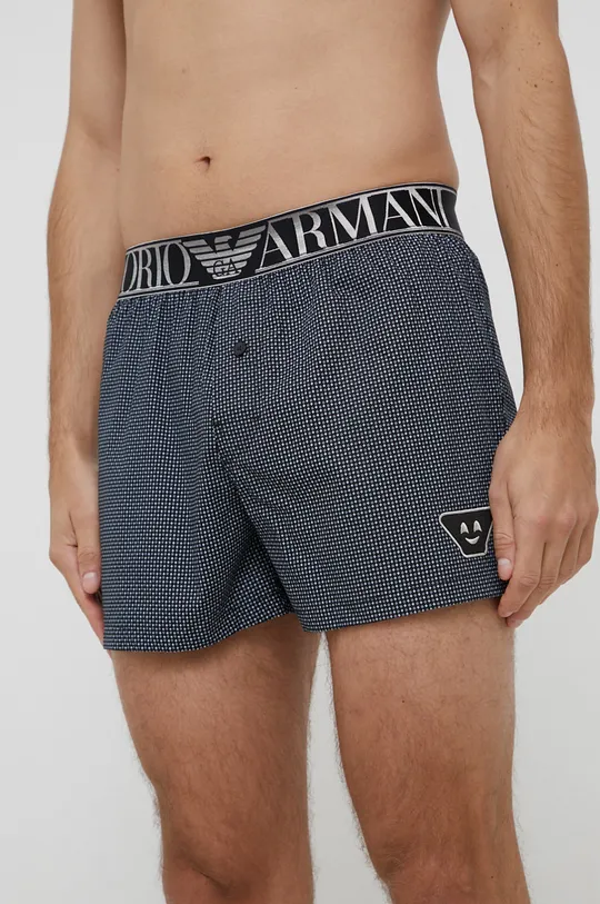 czarny Emporio Armani Underwear Bokserki bawełniane 110991.1A595 Męski