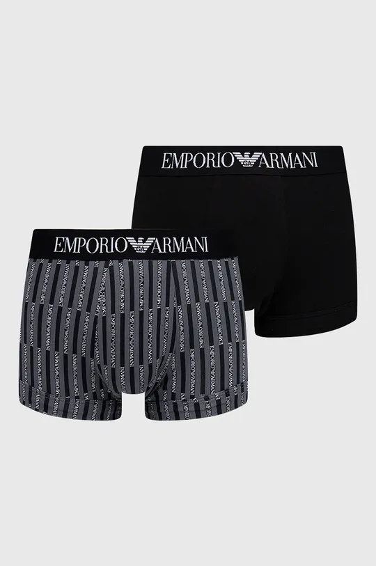 czarny Emporio Armani Underwear Bokserki 111210.1A504 (2-pack) Męski