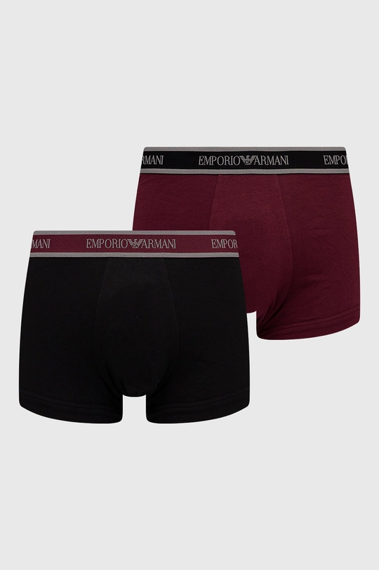 bordowy Emporio Armani Underwear Bokserki (2-pack) 111210.1A717 Męski