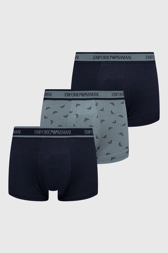 granatowy Emporio Armani Underwear Bokserki (3-pack) 111357.1A717 Męski