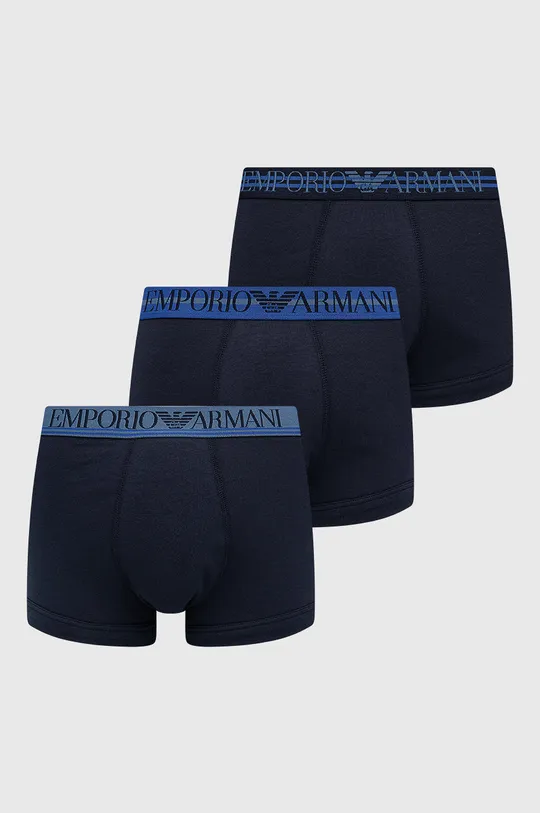 granatowy Emporio Armani Underwear Bokserki (3-pack) 111357.1A723 Męski
