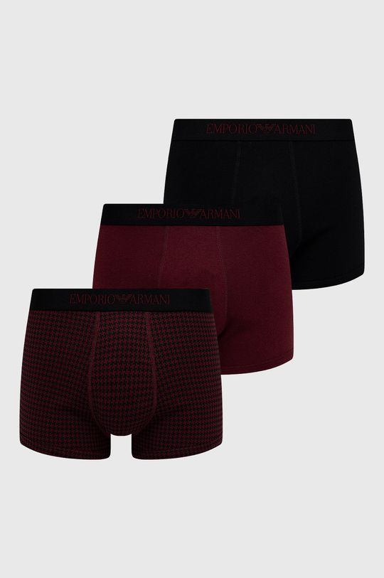 kasztanowy Emporio Armani Underwear Bokserki (3-pack) Męski