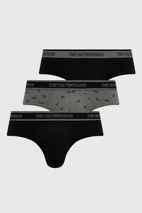 czarny Emporio Armani Underwear Slipy (3-pack) 111734.1A717 Męski