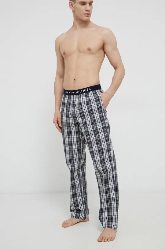 Tommy Hilfiger - Pyžamové nohavice tmavomodrá