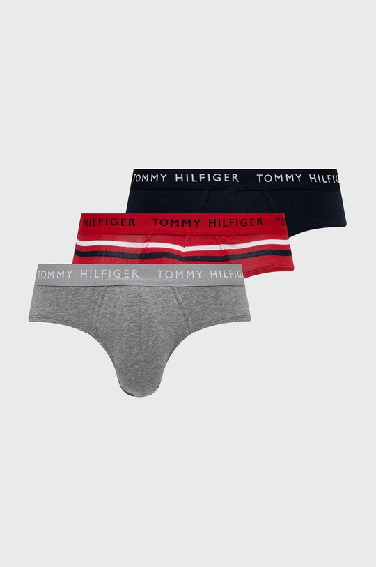 tmavomodrá Slipy Tommy Hilfiger (3-pack) Pánsky