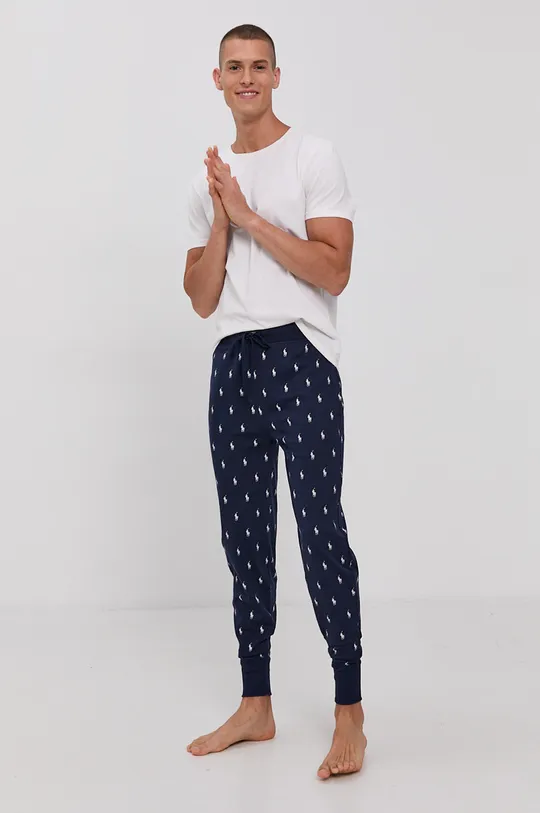 Pyžamové nohavice Polo Ralph Lauren tmavomodrá