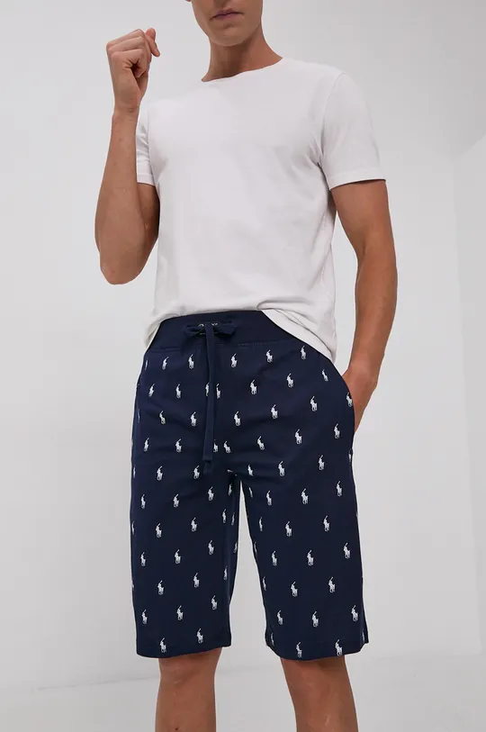 tmavomodrá Pyžamové šortky Polo Ralph Lauren Pánsky