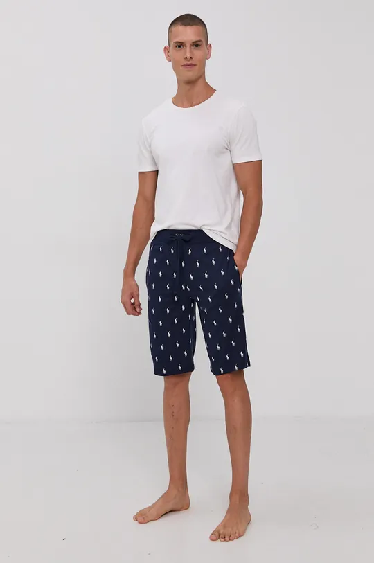 Pižama kratke hlače Polo Ralph Lauren mornarsko modra