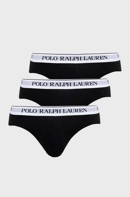 czarny Polo Ralph Lauren Slipy (3-pack) 714840543003 Męski