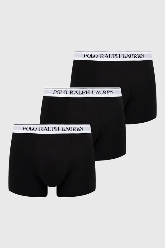czarny Polo Ralph Lauren Bokserki (3-pack) 714830300008 Męski