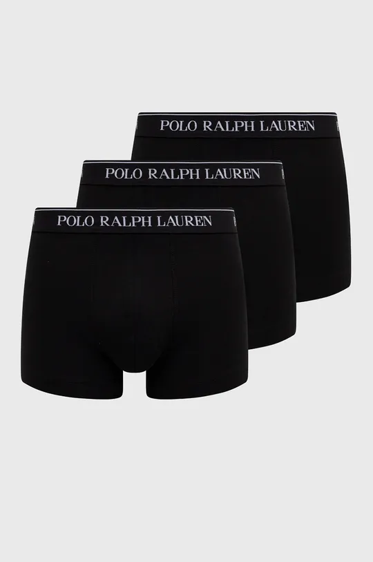 czarny Polo Ralph Lauren Bokserki (3-pack) 714835885002 Męski