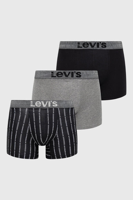 czarny Levi's Bokserki (3-pack) Męski