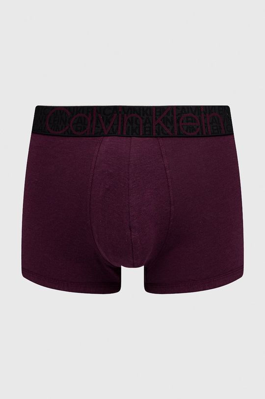 tmavě fialová Boxerky Calvin Klein Underwear Pánský