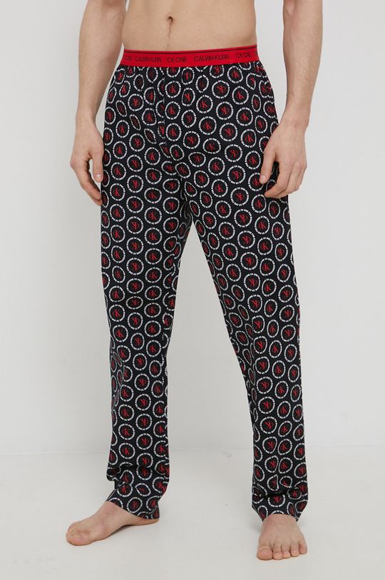 černá Bavlněné pyžamové kalhoty Calvin Klein Underwear Pánský