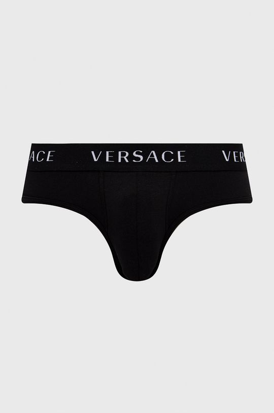 czarny Versace Slipy Męski